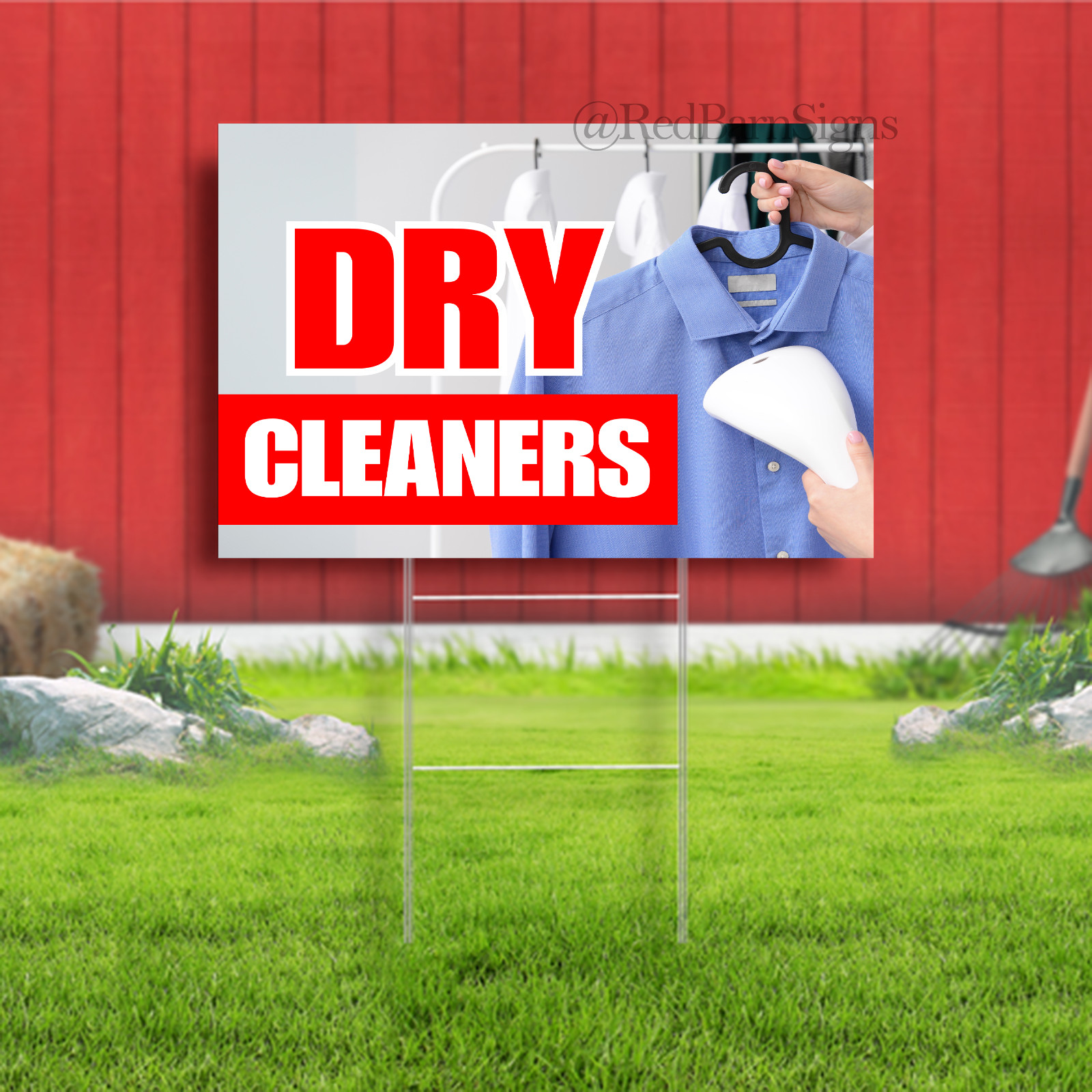 Dry Cleaners Indoor Outdoor Yard Sign