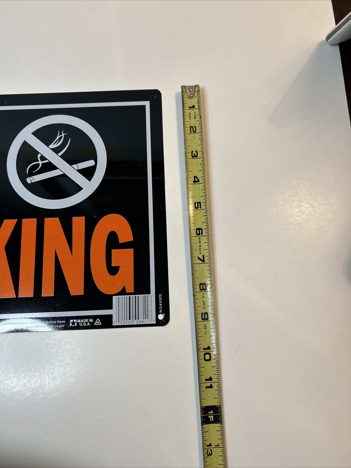 HY KO Products 811 « No Smoking » Sign 9&Prime; x 14&Prime; Metal Sign