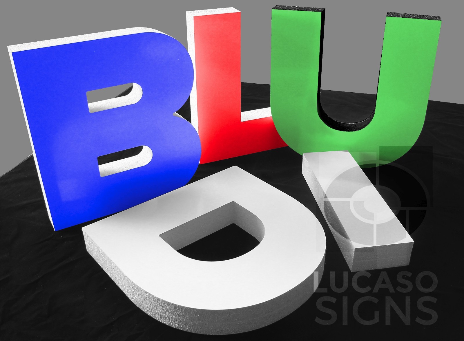 Storefront Custom Foam Sign Letters 14 Inch Acrylic Faces Outdoor Economic