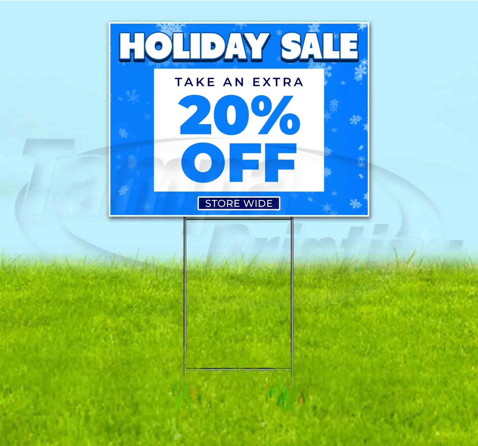 HOLIDAY SALE 20% OFF 18×24 Yard Sign WITH STAKE Corrugated Bandit BUSINESS DEALS