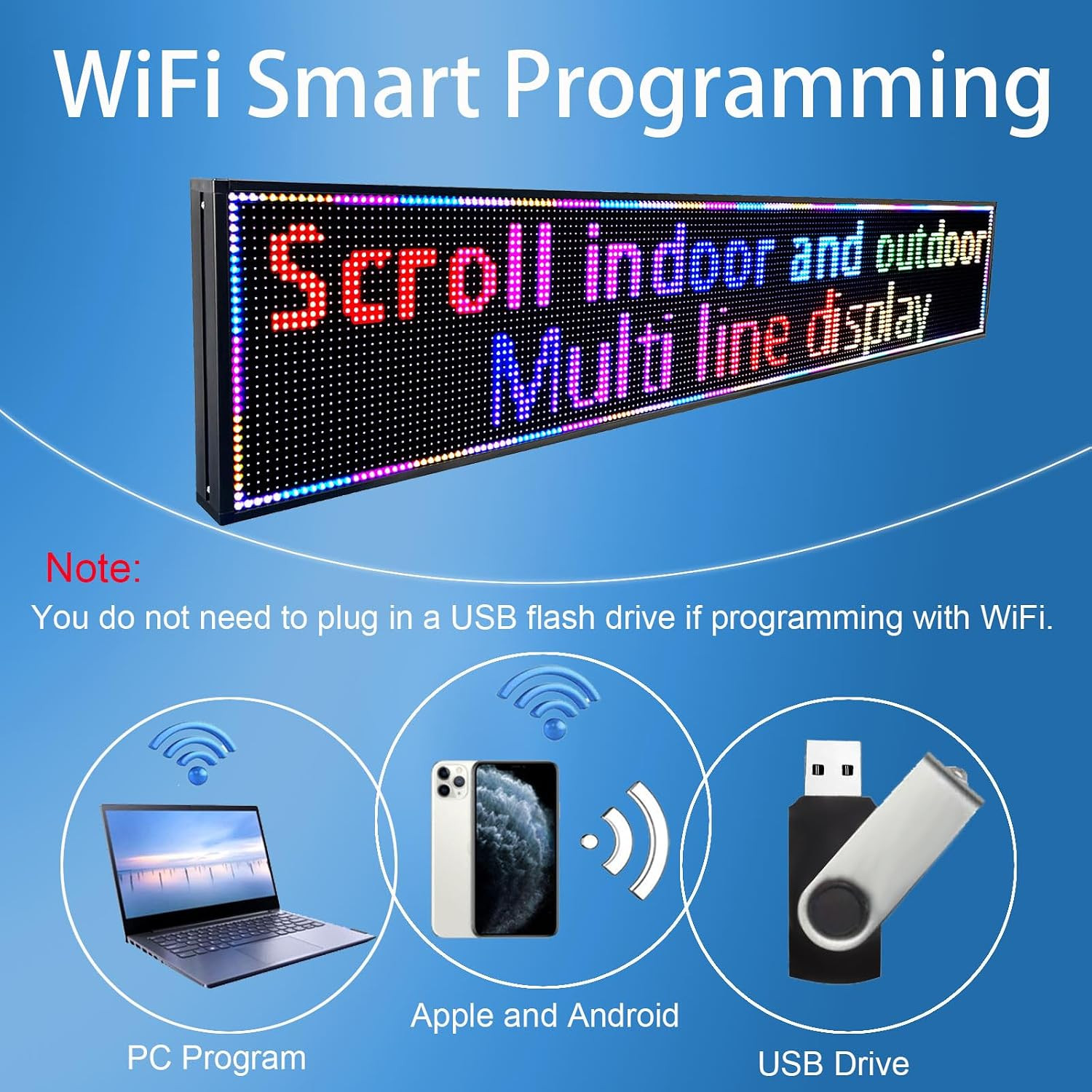 P10 Outdoor Led Sign Programmable Scrolling Digital Display Screen Message Board
