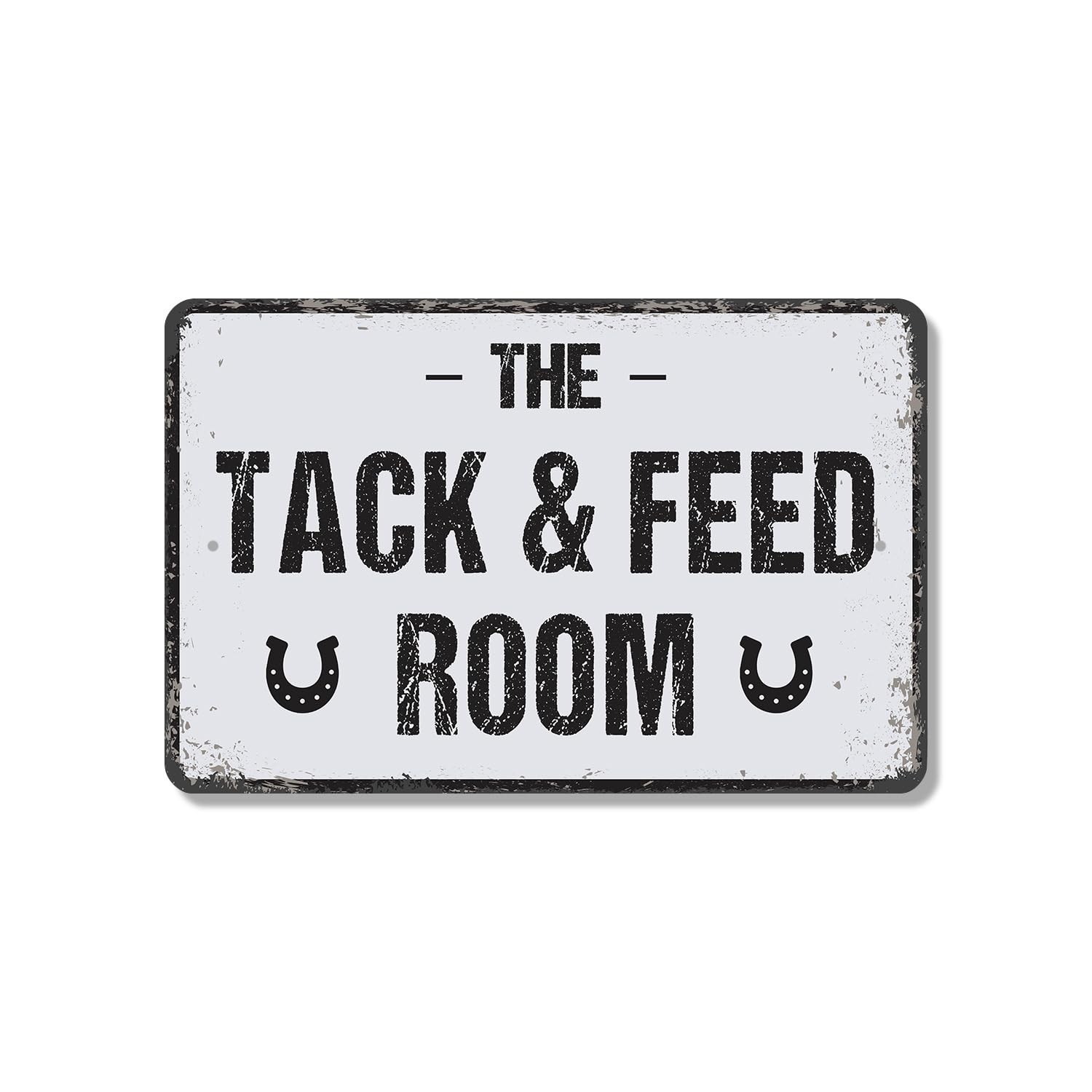 Tack And Feed Room (2 Pack) 8 Inch x 12 Inch Novelty Plastic Sign Saddles Bri…