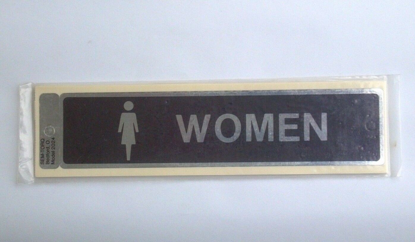 10 Pack WOMEN Decals 1-7/8&Prime;x 8&Prime; Self Adhesive Wall Door Business Sticker