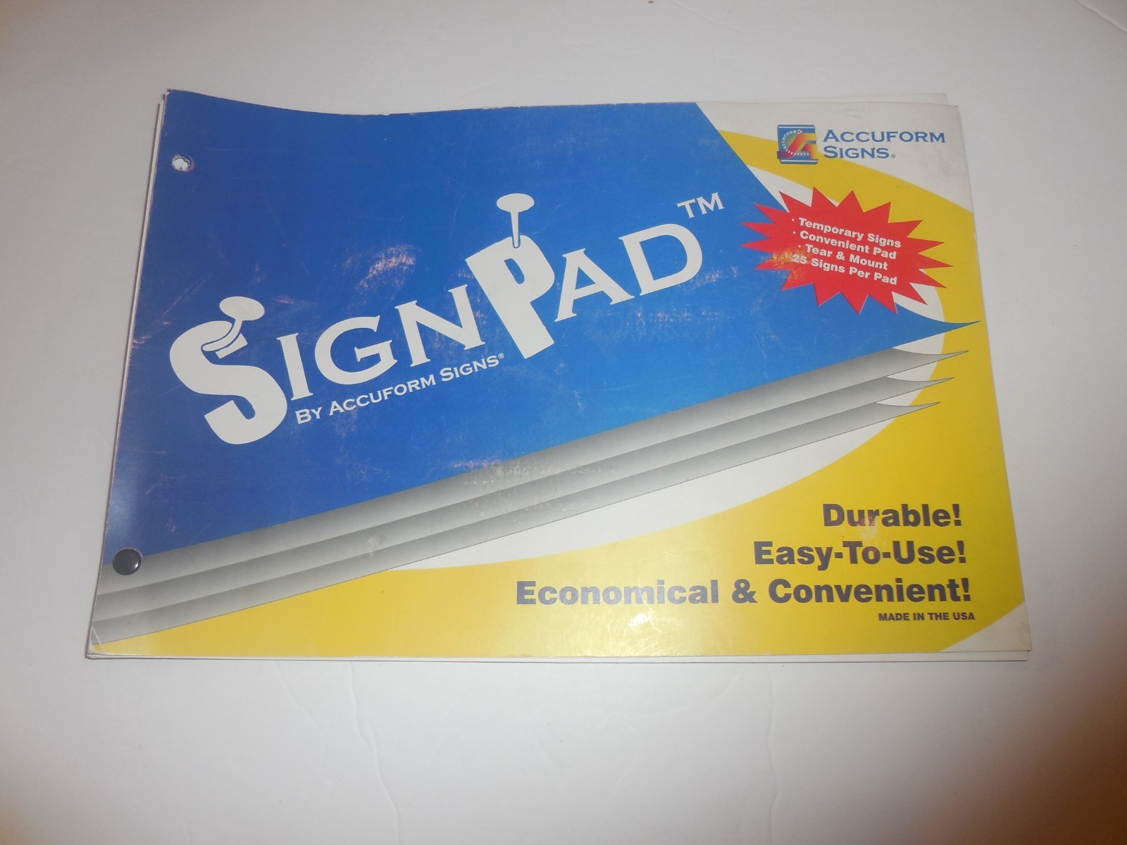 25 NEW PRE OWNED ACCUFORM POSTED NO TRESPASSING SIGNS – 25 TOTAL – PF CARDSTOCK
