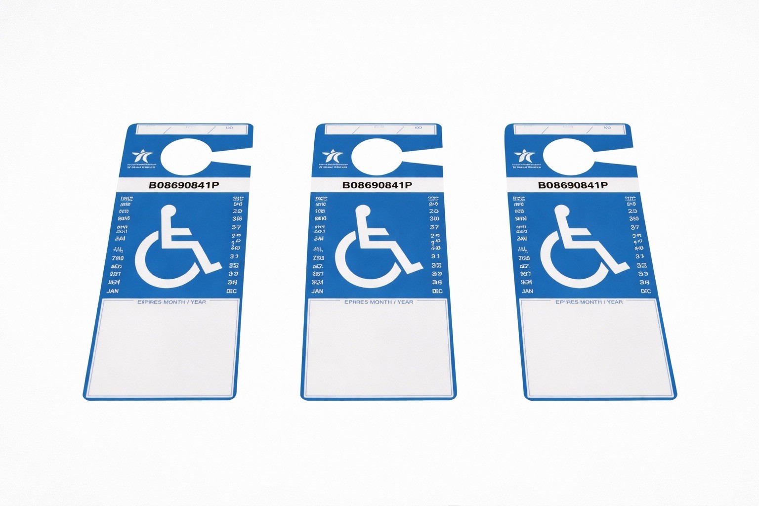 Texas Handicap Parking Permit Novelty Use