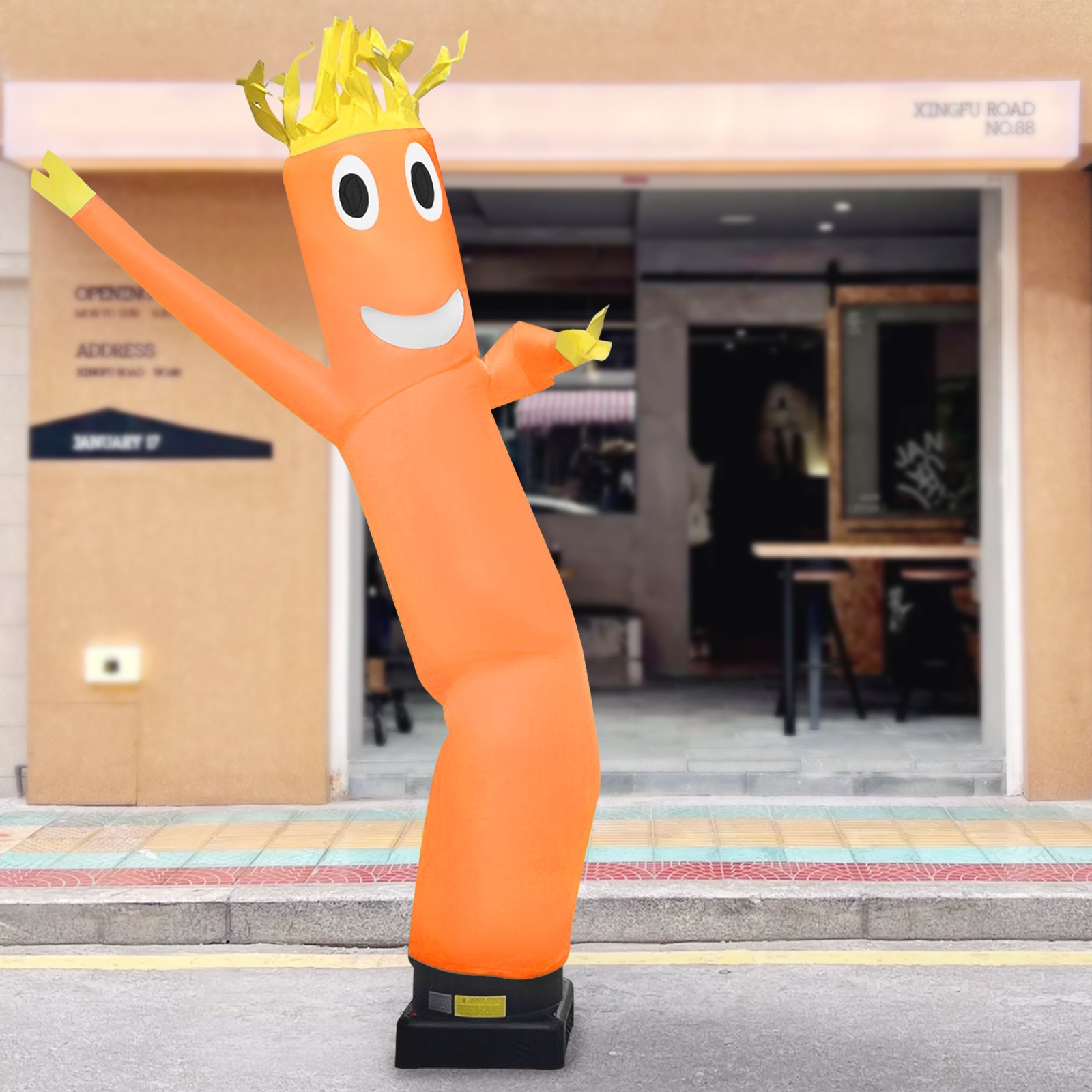 10ft Inflatable Dancing Figure For Various Promotional Activities Orange