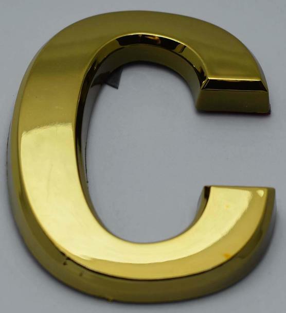 1 PCS – Apartment Number Sign/Mailbox Number Sign,Letter C (Gold,3D…ref0420