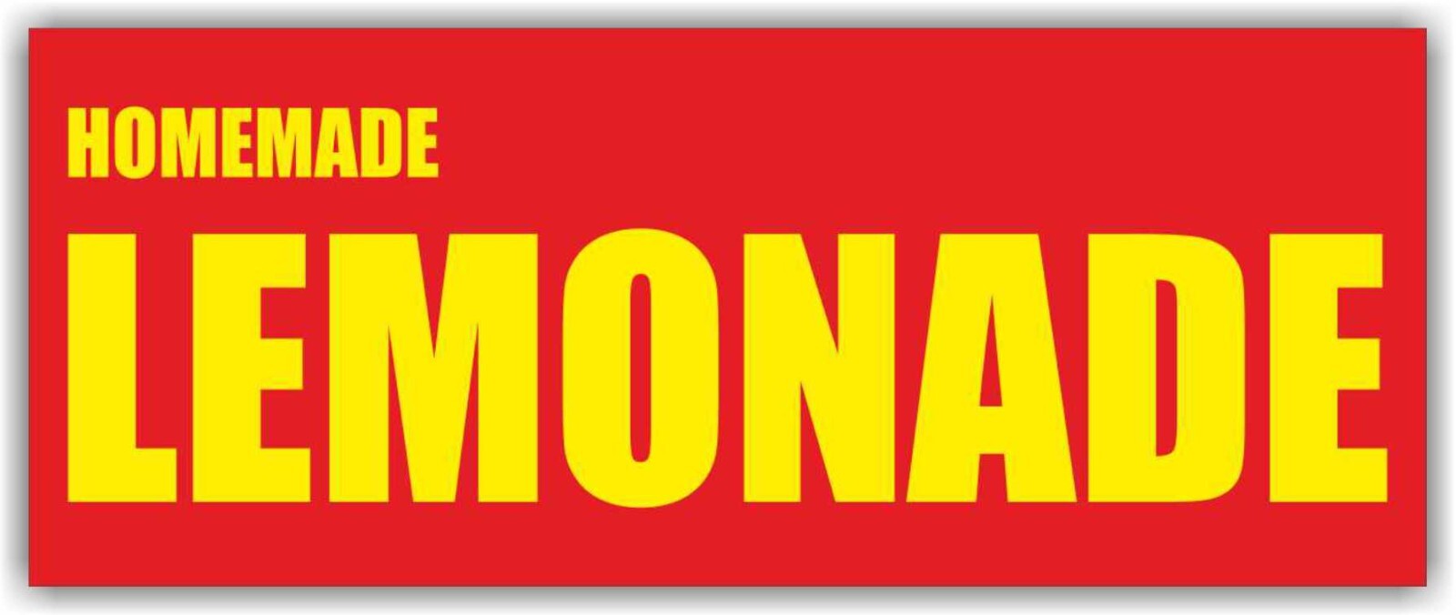 HOMEMADE LEMONADE Advertising Banner Vinyl Mesh Sign Cold Ice Drink Bar Fruits