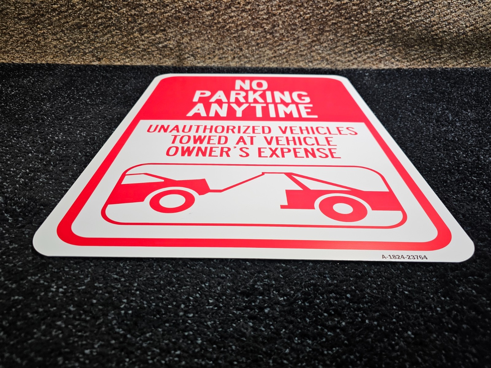 (QTY 2) No Parking Anytime 18 in. x 24 in. Aluminum Signage A-1824-23764