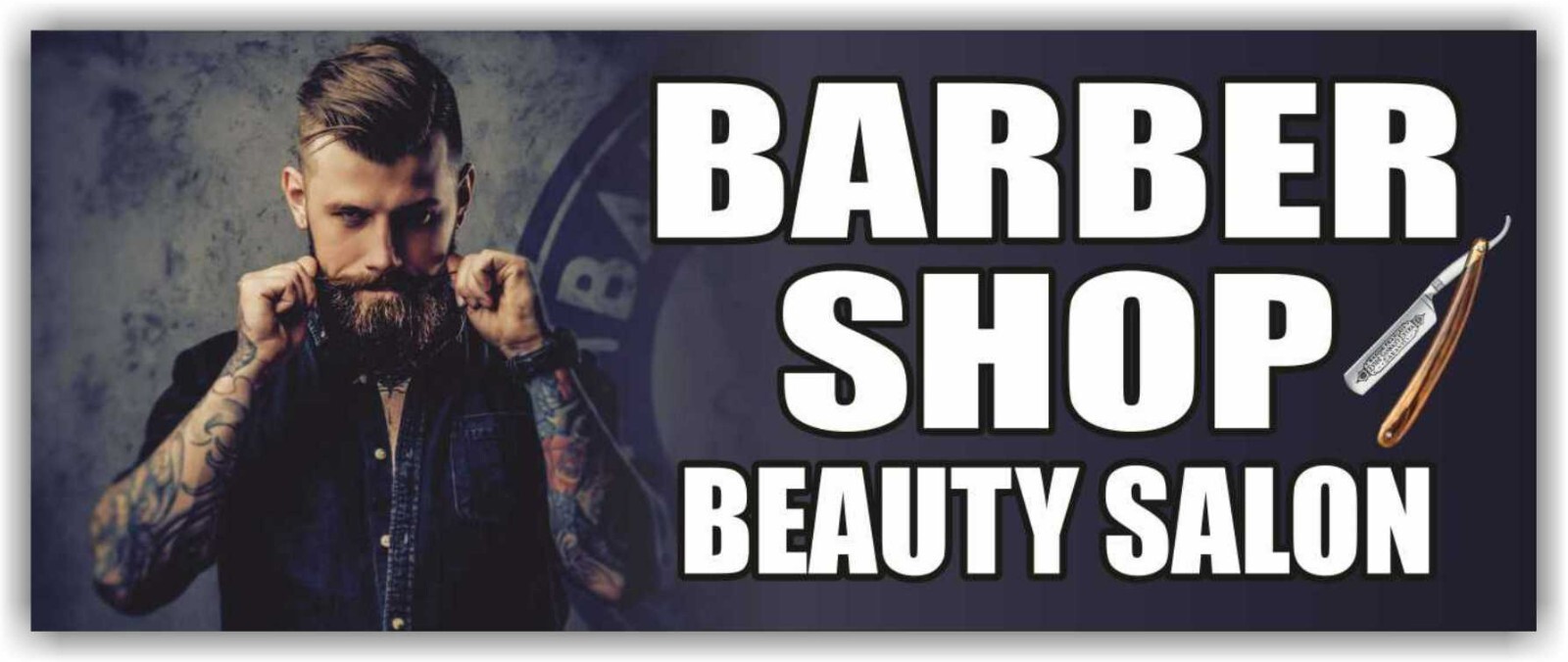 Barber Shop Beauty Salon Advertising Banner Vinyl Mesh Sign Gentleman&rsquo;s Barber