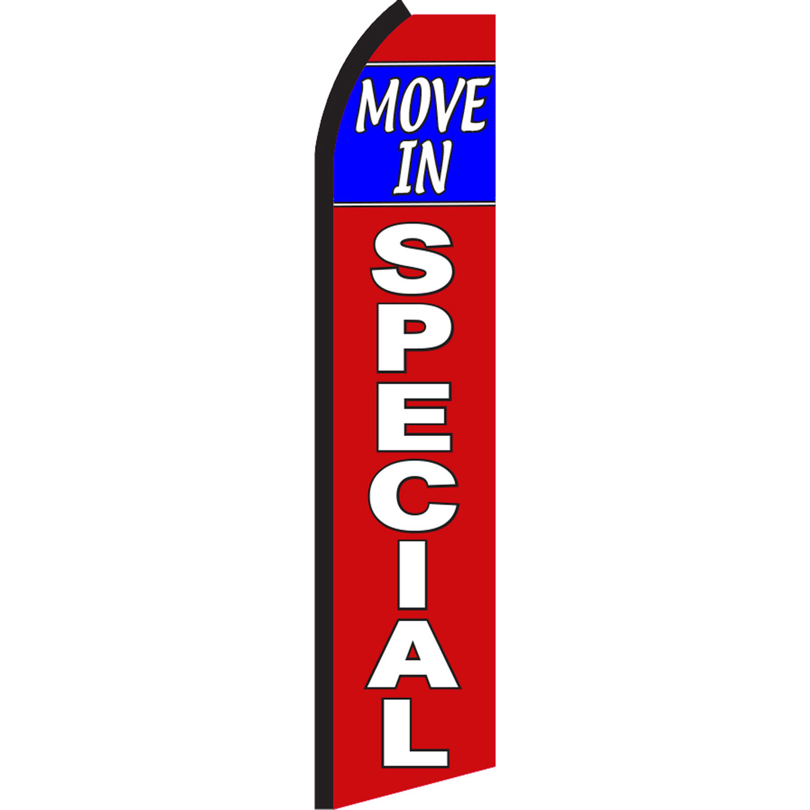 Move In Special 2 1/2 ft X 11 1/2 ft Polyester Swooper Flag