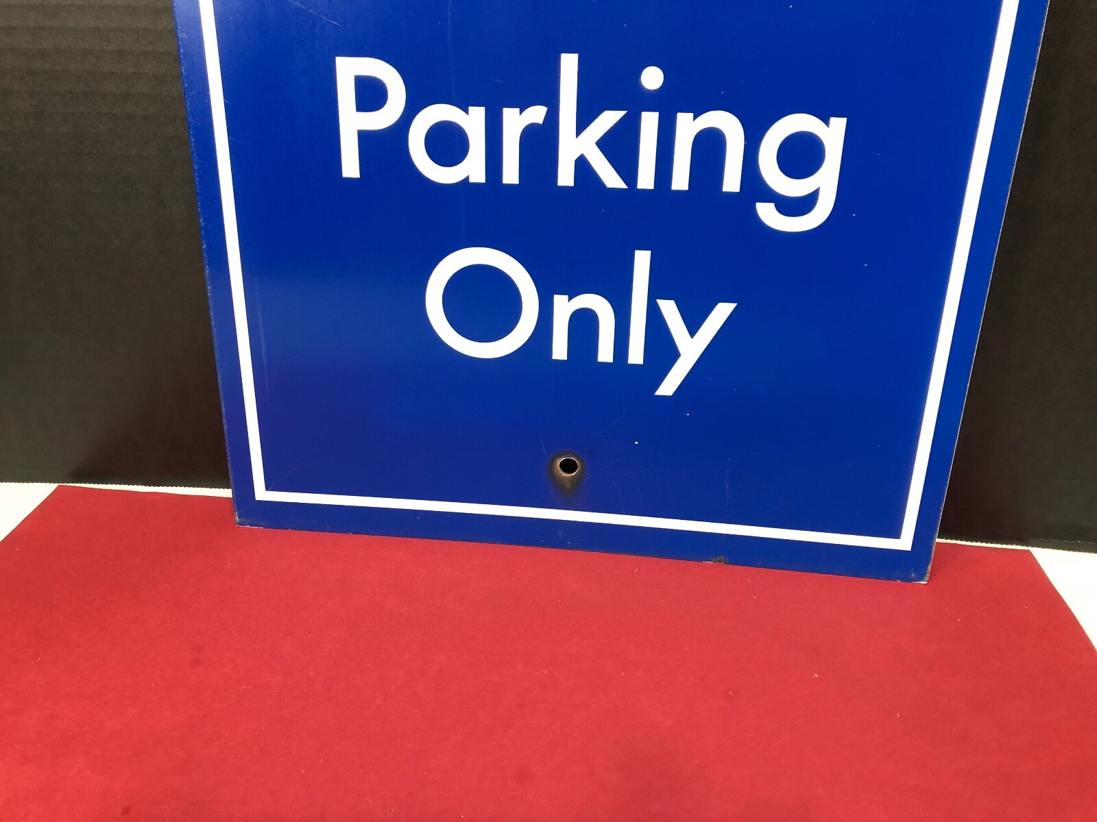 VINTAGE ORIGINAL RENTAL CAR PARKING ONLY METAL SIGN