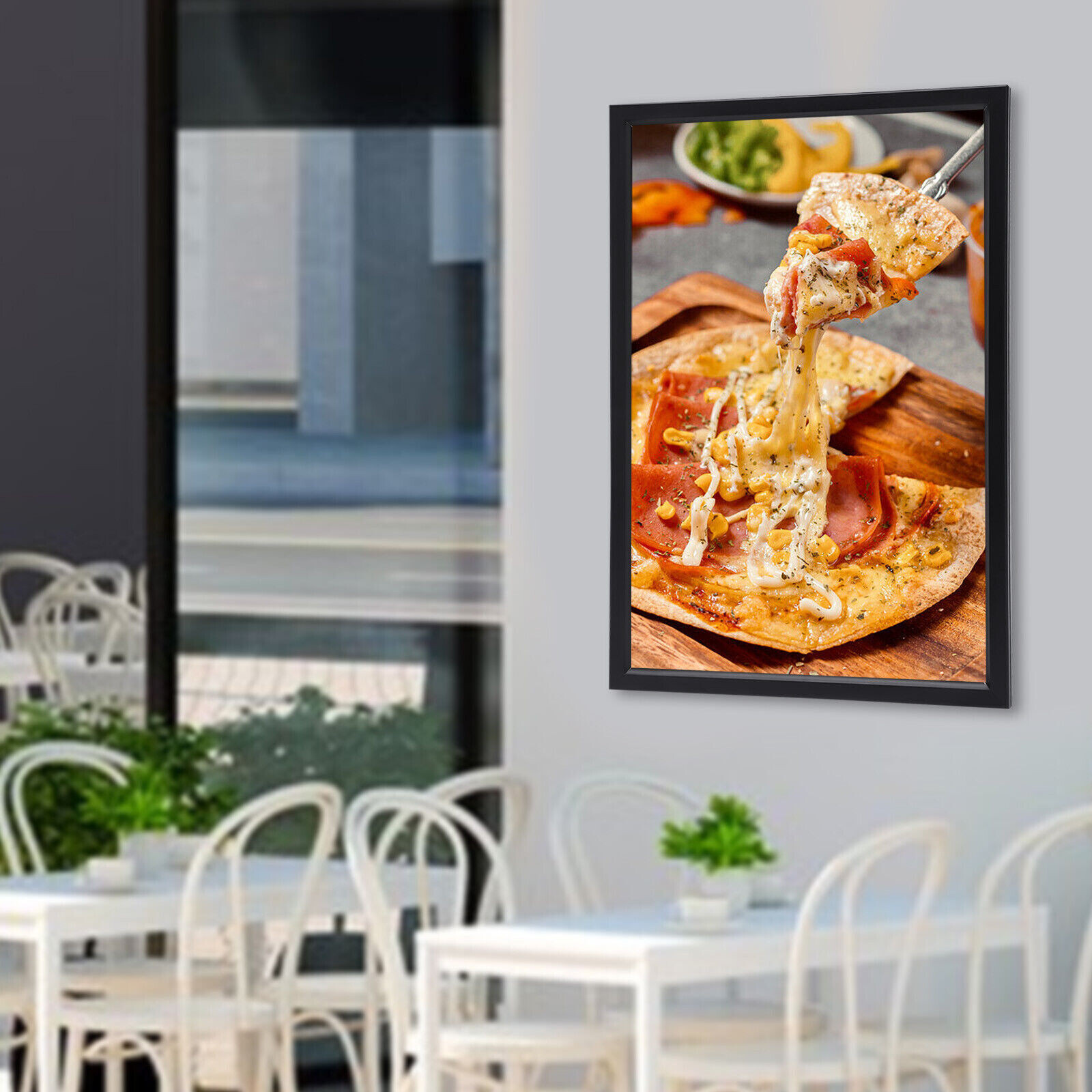 LED Light Box Movie Poster Display 23.6×35.8&Prime; Advertising Frame Store Wall Mount