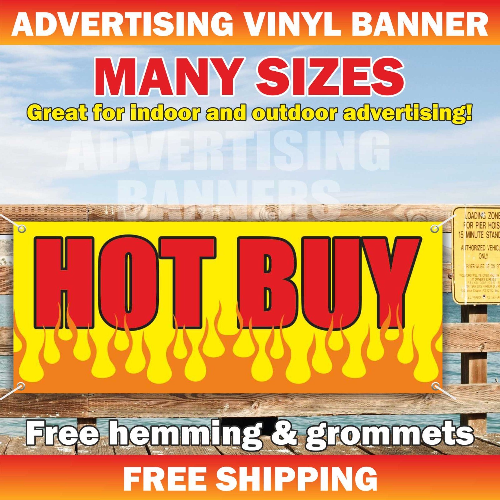 HOT BUY Advertising Banner Vinyl Mesh Sign Season Retail Store Discount Sale