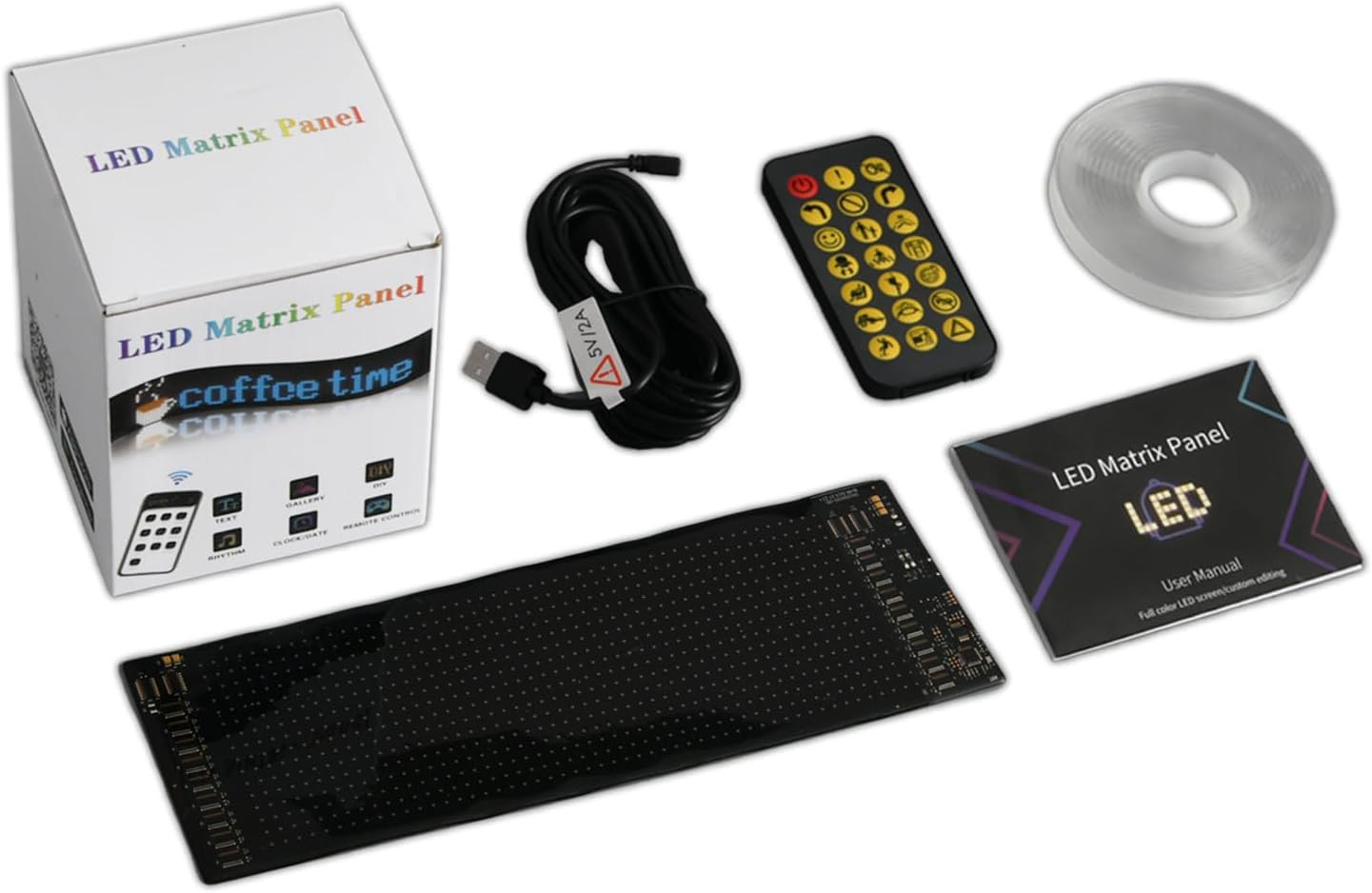 Programmable LED Car Sign, 7 »X3 » Flexible LED Matrix Panel, Bluetooth APP Cont