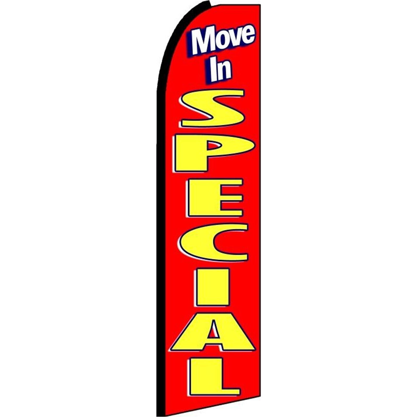 Move In Special 2 1/2 ft X 11 1/2 ft Windless Flag