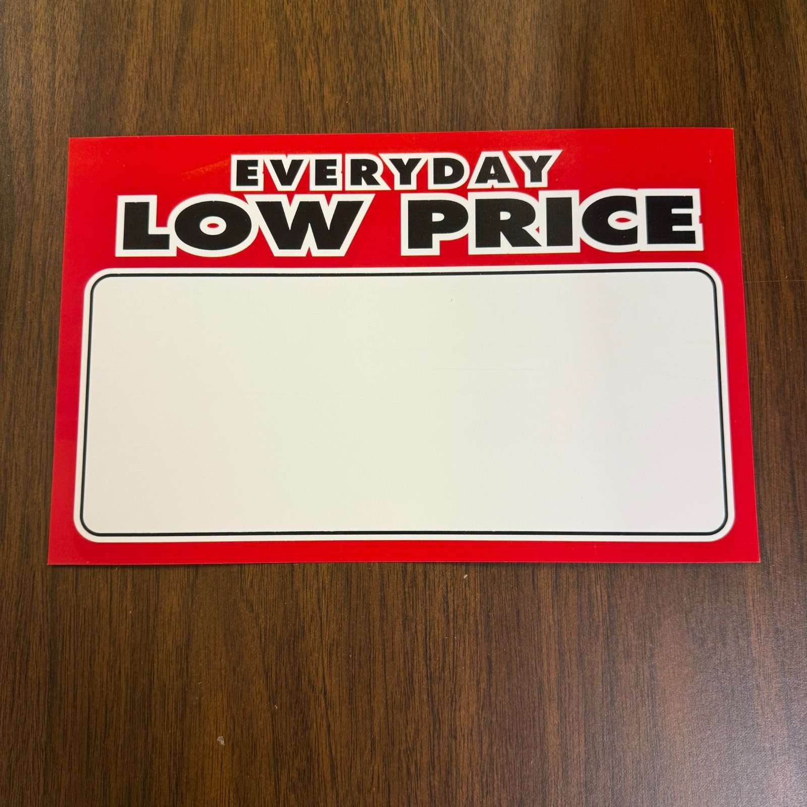 Everyday Low Price Shelf Signs Price Display Cards-11&Prime;W x7&Prime;H -32 signs