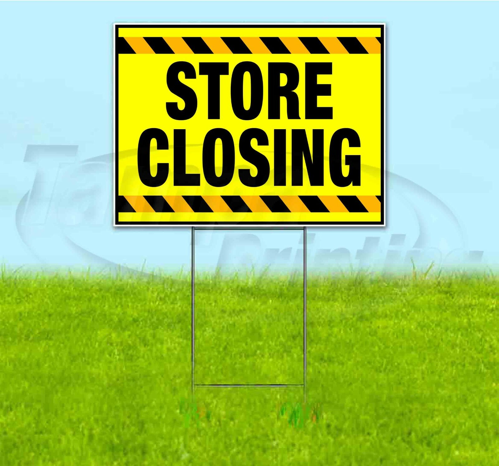 STORE CLOSING 18×24 Yard Sign WITH STAKE Corrugated Bandit USA SPECIAL SALE