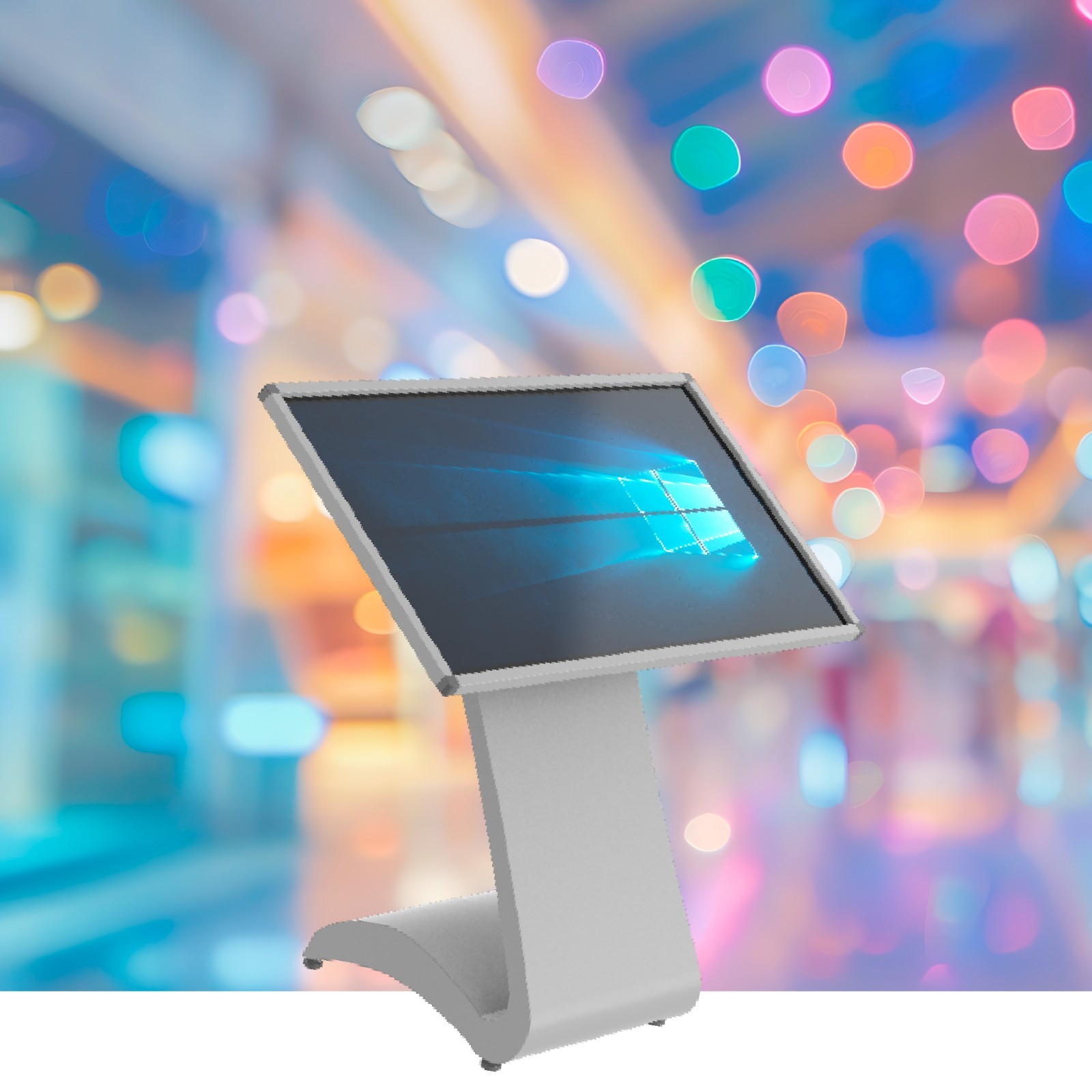 TV Liquidator 32&Prime; Pedestal Touch Screen Computer Kiosk – Windows 11 Pro
