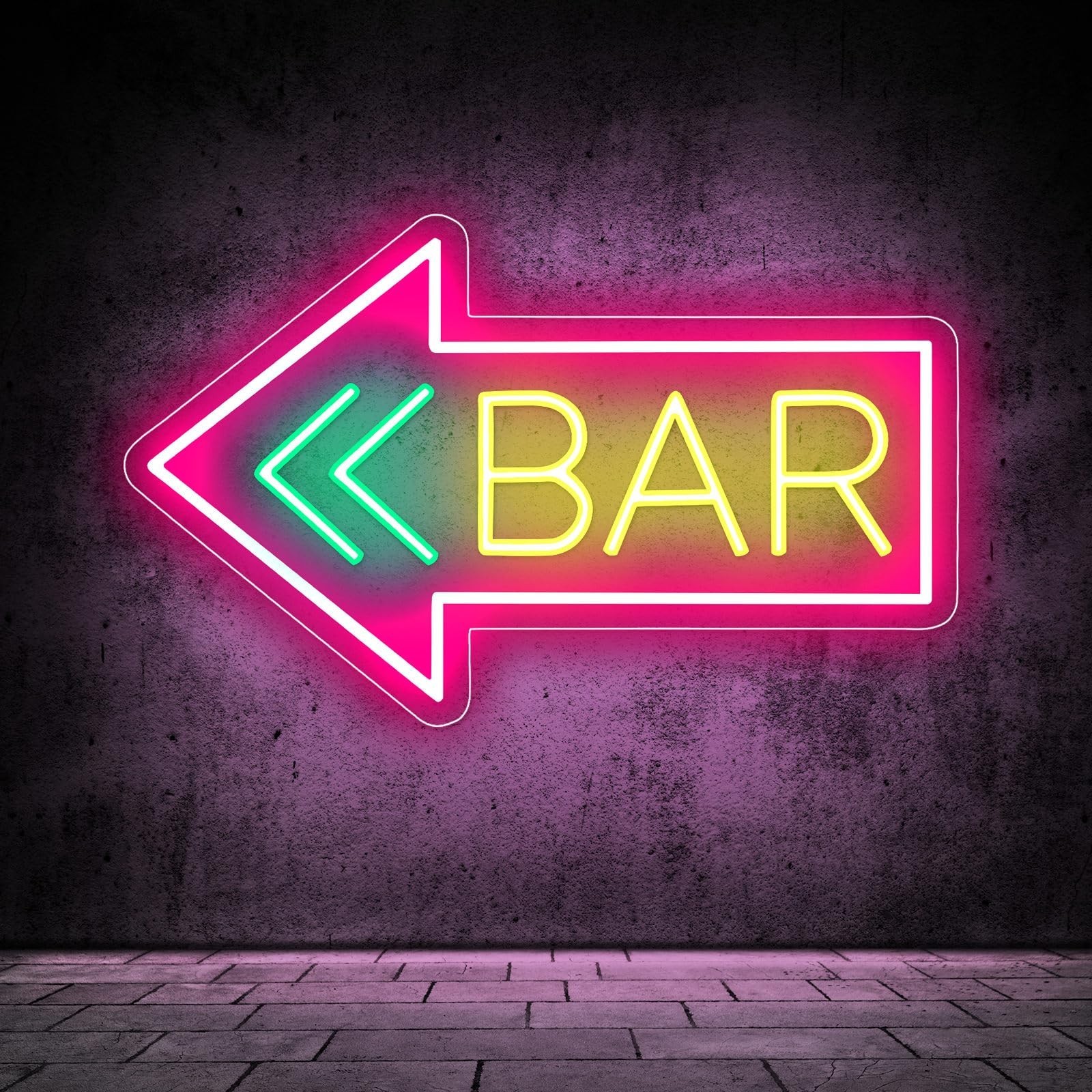 Led Neon Bar Signs for Home Wall Decor, Bar Light up Sign Decorations for Hom…