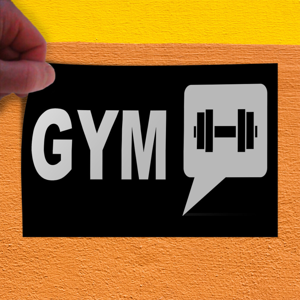 Decal Stickers Gym Health and Wellness Vinyl Store Sign Label Health Care