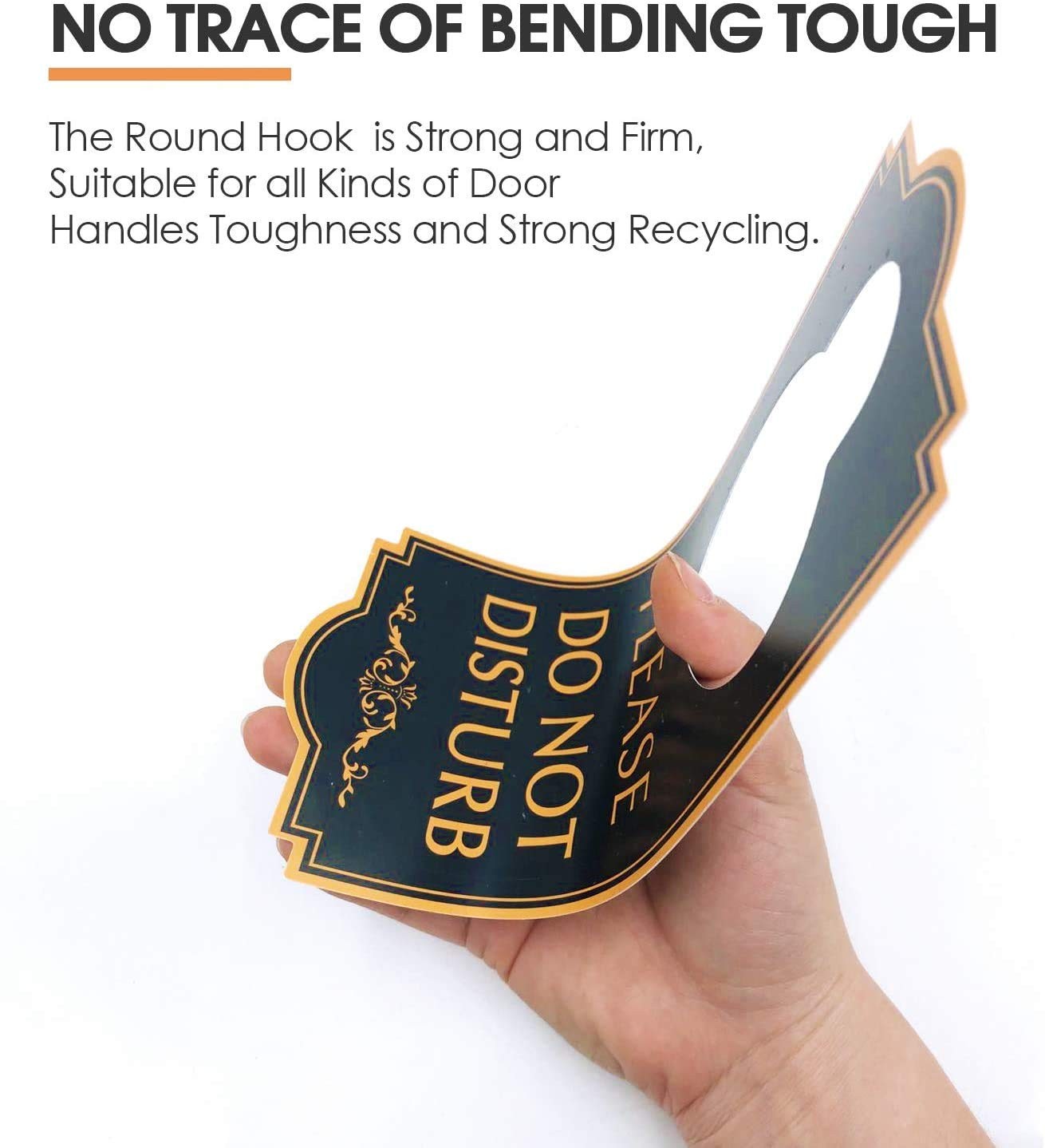 16 PCS Do Not Disturb Door Hanger Welcome Please Knock Sign 4×9 Inch PVC
