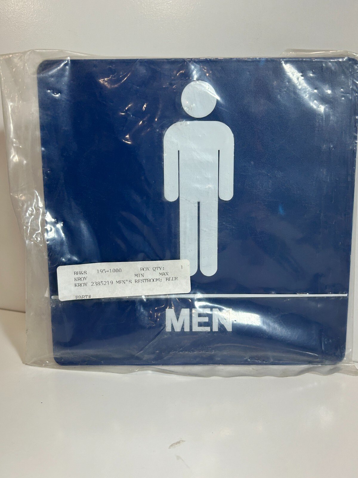 2X BATHROOM RESTROOM SIGNS 8&Prime; X 8&Prime; Set MEN WOMEN KROY ADA 195-1000 195-1010 E86