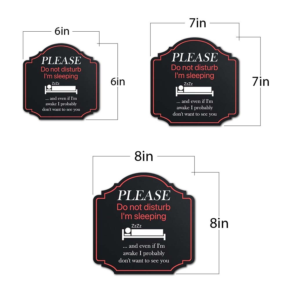 Heritage Plus Please Do Not Disturb I&rsquo;m Sleeping Wall or Door Sign