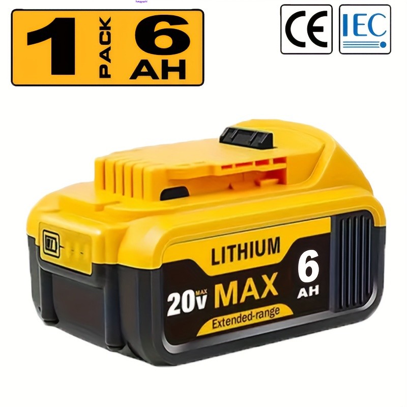 20V 20 Volt Max 6.0AH Lithium Ion Battery For DeWalt DCB206-2 DCB205-2 DCB200-2