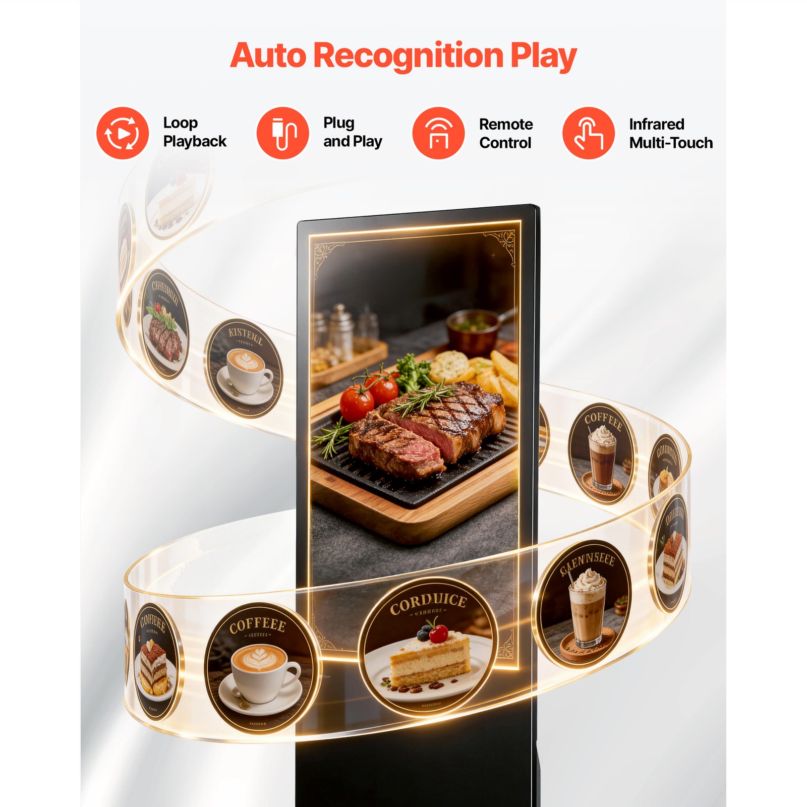 Uimoso 43 in Indoor Digital Signage Floor Standing LCD Advertising Display Kiosk