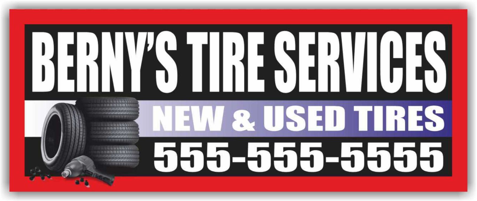TIRE SERVICE Advertising Banner Vinyl Mesh Sign Discount New Used Tyre Shop