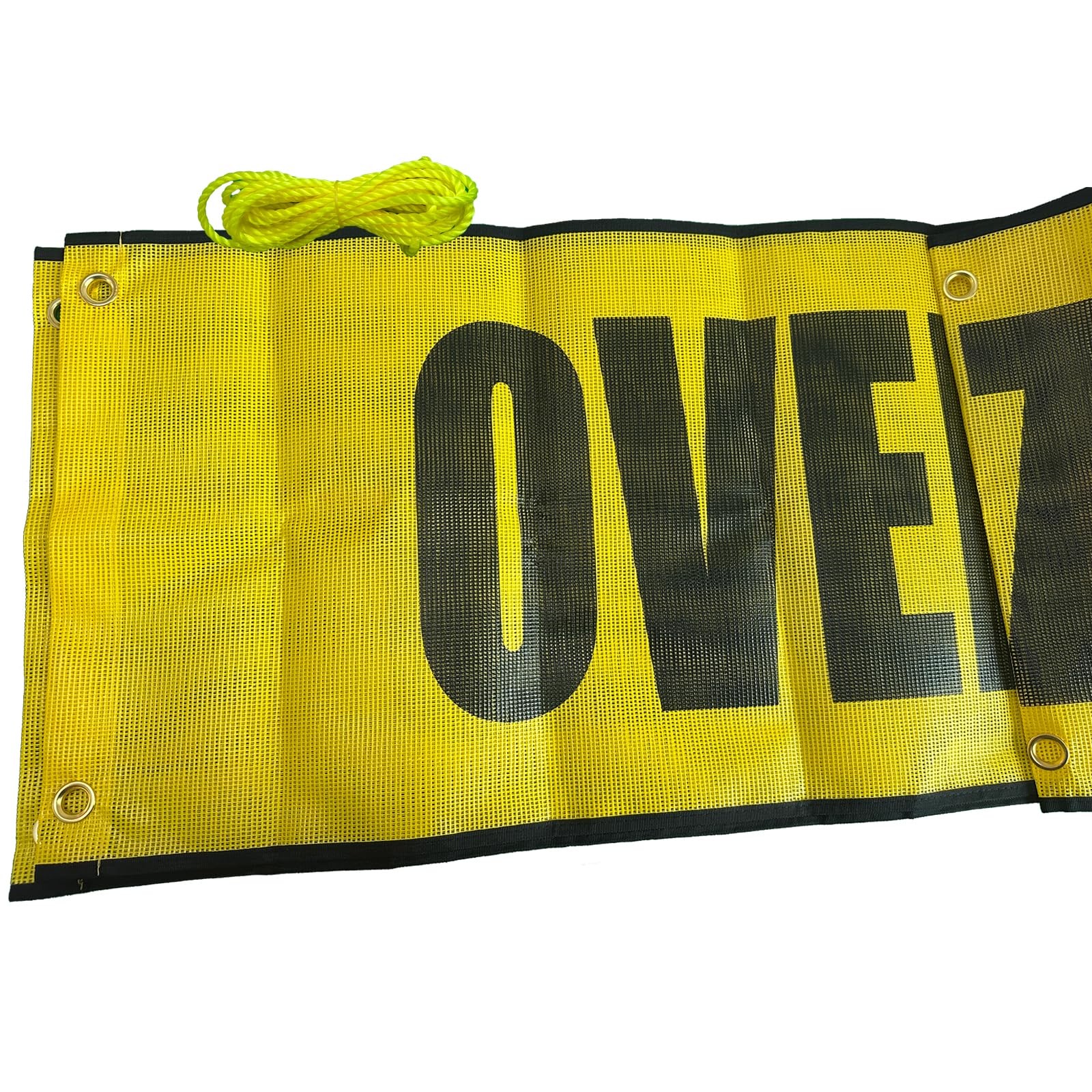 Oversize Load Banner Mesh 12×60 Inch 2 Pack Heavy Duty Escort Pilot Car Signs