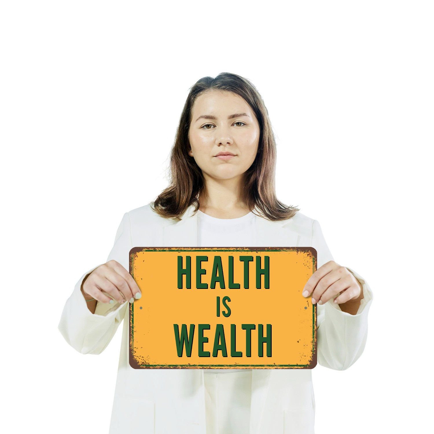 Health Is Wealth Street Sign Invest In Yourself Daily Durable Perfect for Gyms