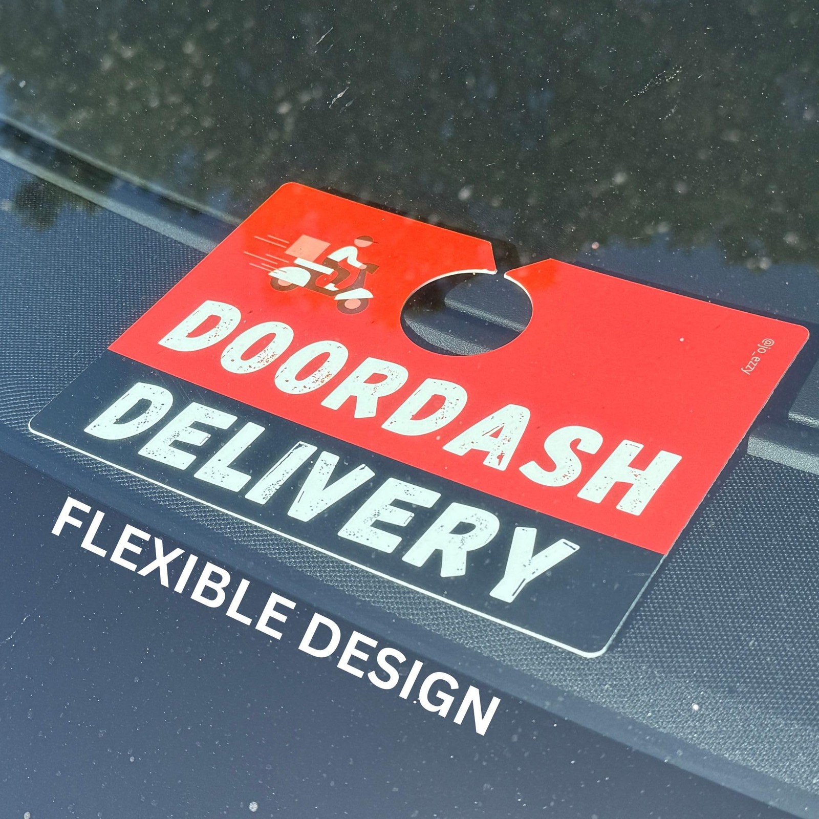 DoorDash Delivery Car Sign – Double-Sided for Dashers