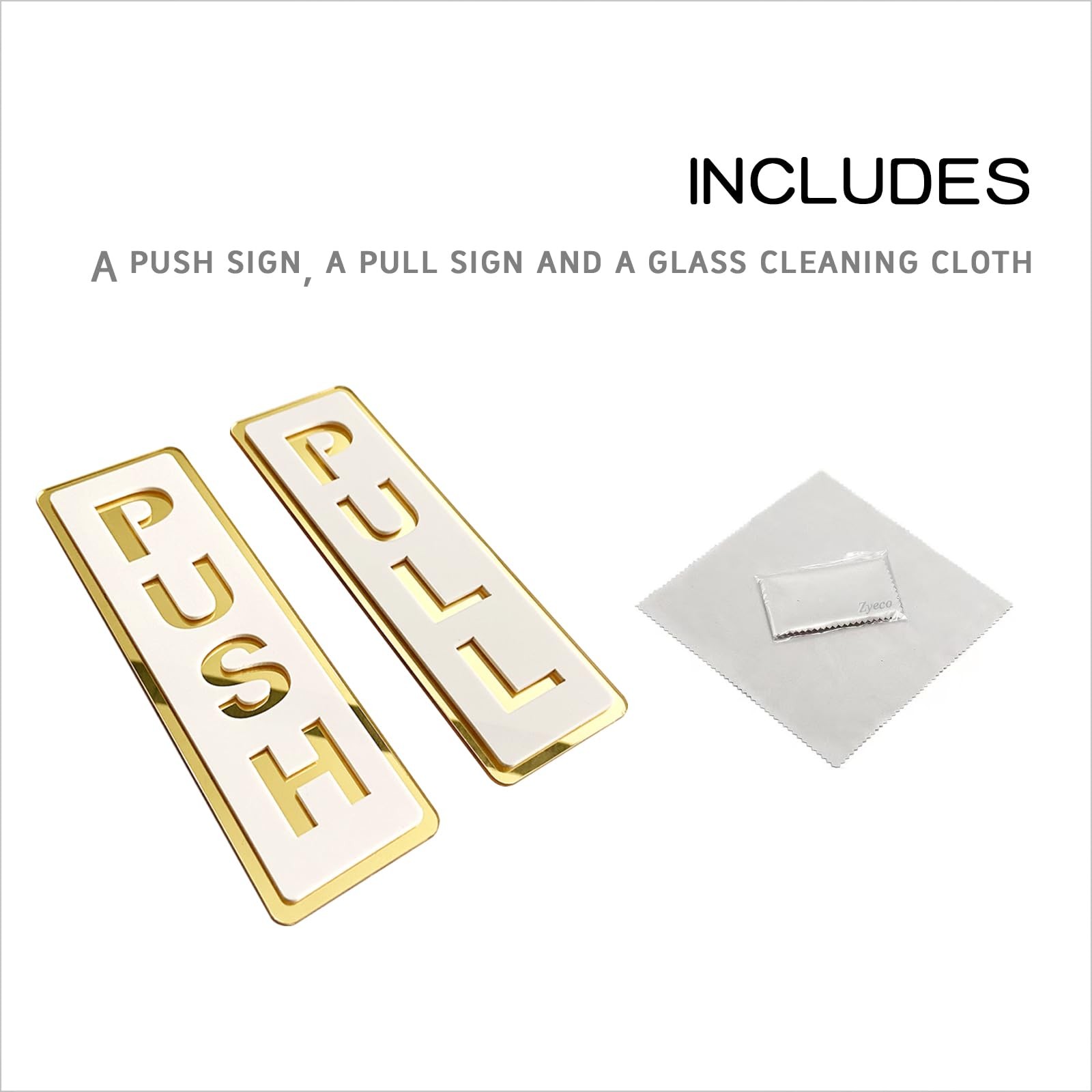 LEMBANG Push Pull Door Sign, Vertical,Double Layer Acrylic,Three-dimensional,…