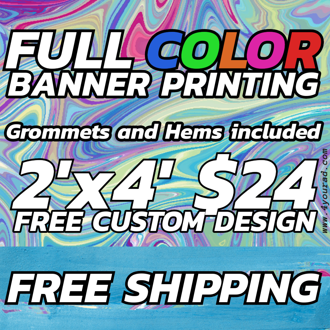2ft x4ft Custom Vinyl Banners – Perfect for Business & Events