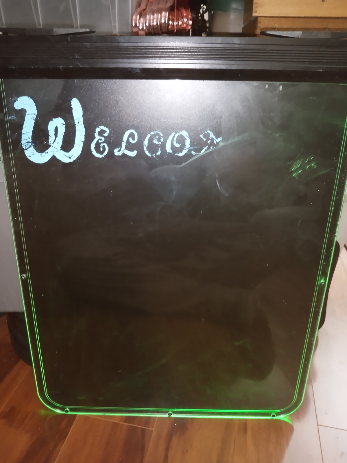 TWO Glowrite LED Illuminated Write-On Wipe-Off Signs Large 24&Prime; X 33&Prime; Boards Only