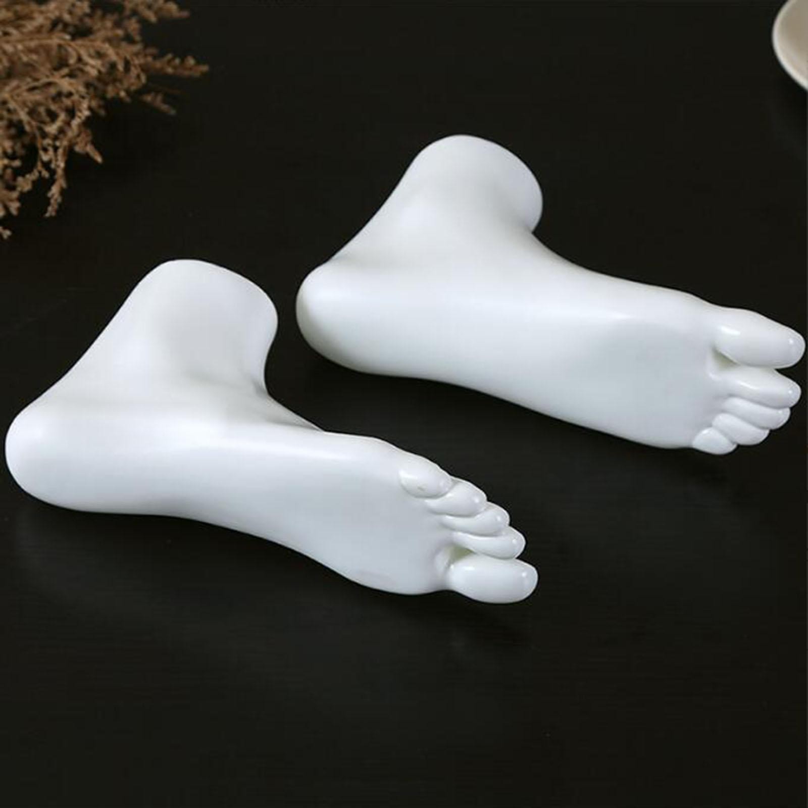 Mannequin Feet Socks Display Props Left and Shoes Feet Model for Sandal Short