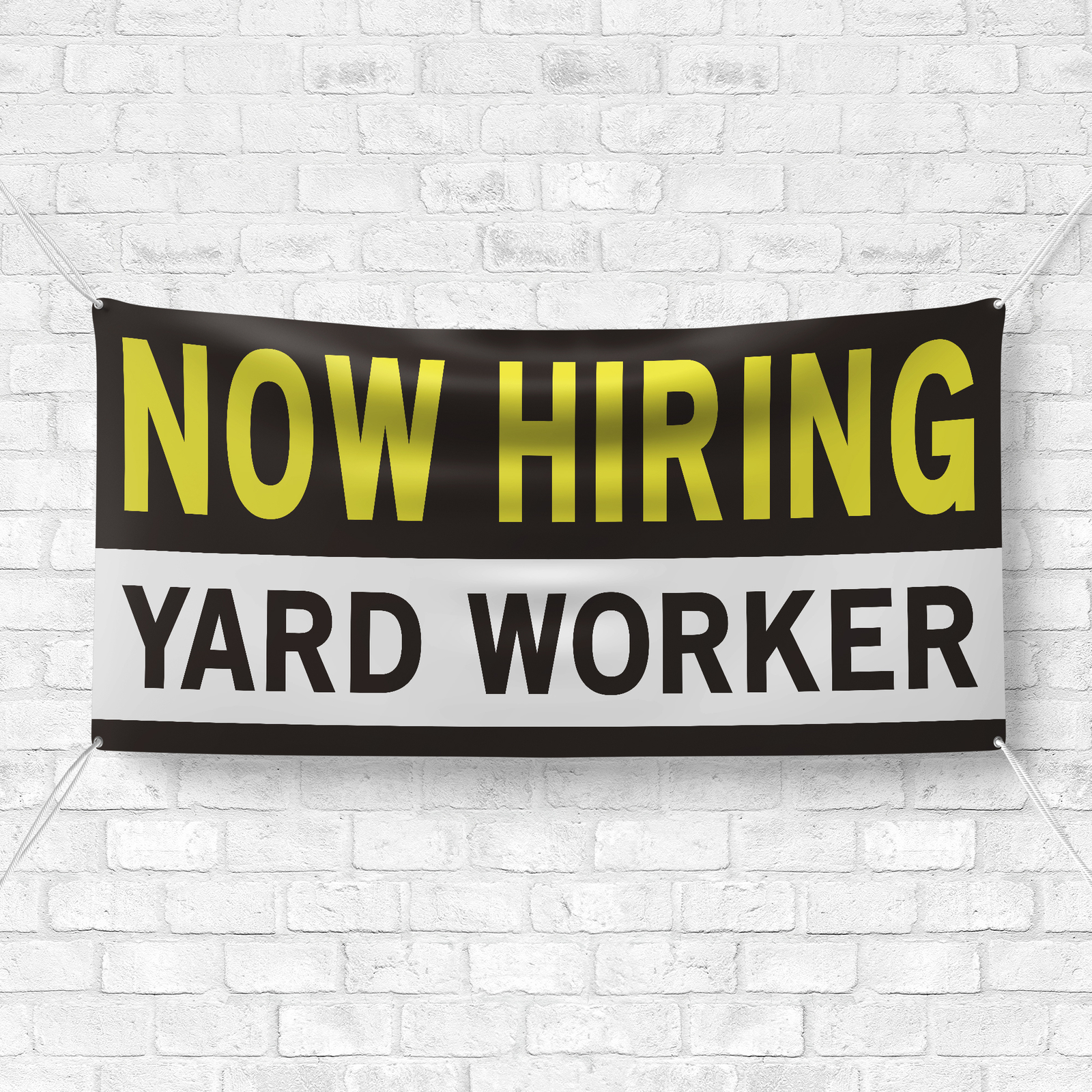 Now Hiring Yard Worker 13 oz Heavy Duty Vinyl Banner Jobs Available Lawn Care