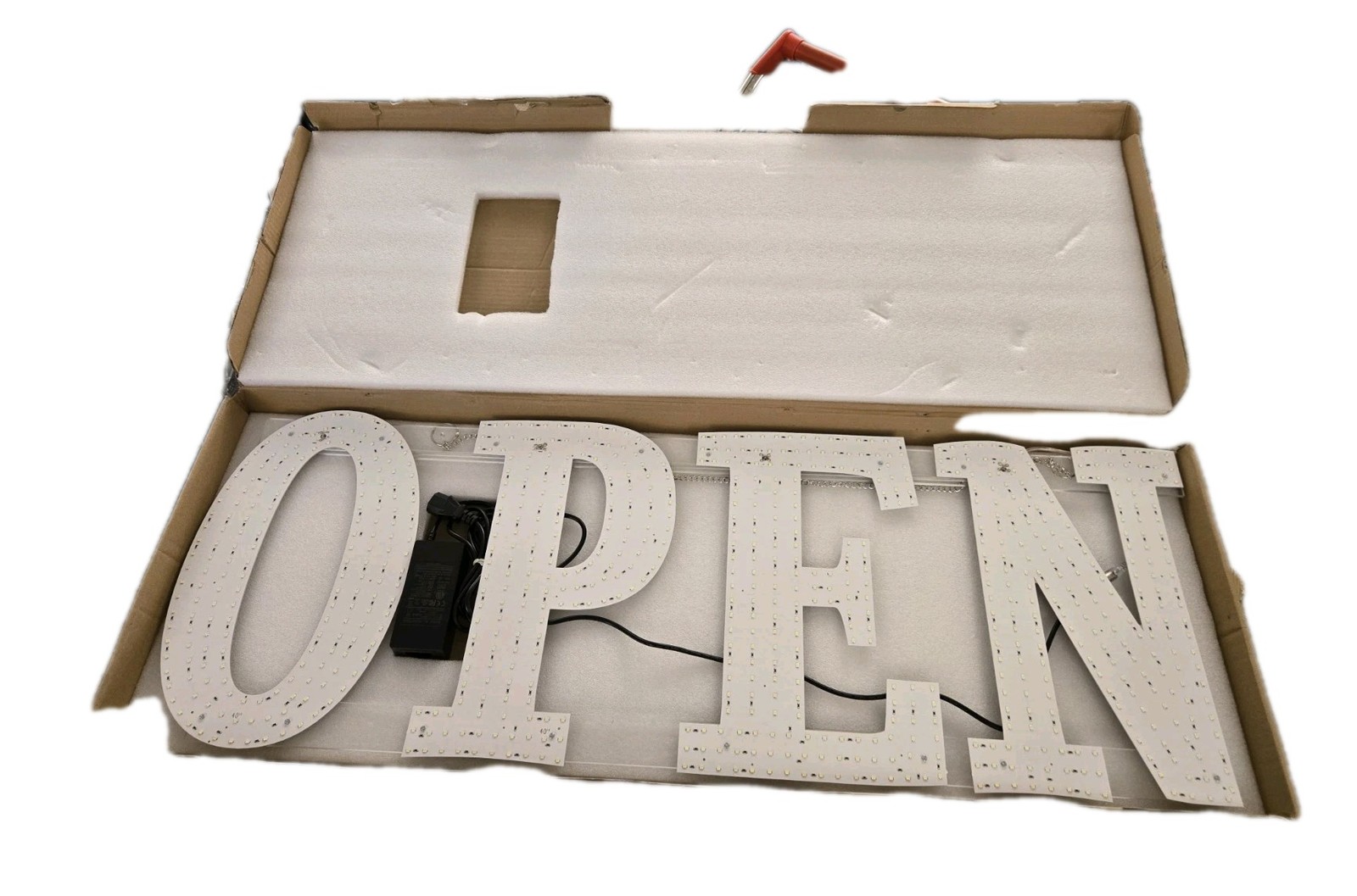 40&Prime;x14&Prime; LED Open Sign, Extra Bright Jumbo for Business High Visibility – Window