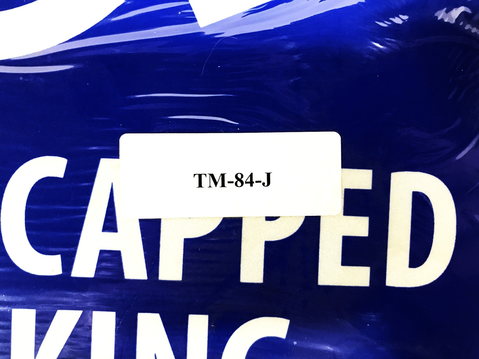 MFC Reflective « Handicapped Parking Permit Required » Parking Sign TM-84-J NOS