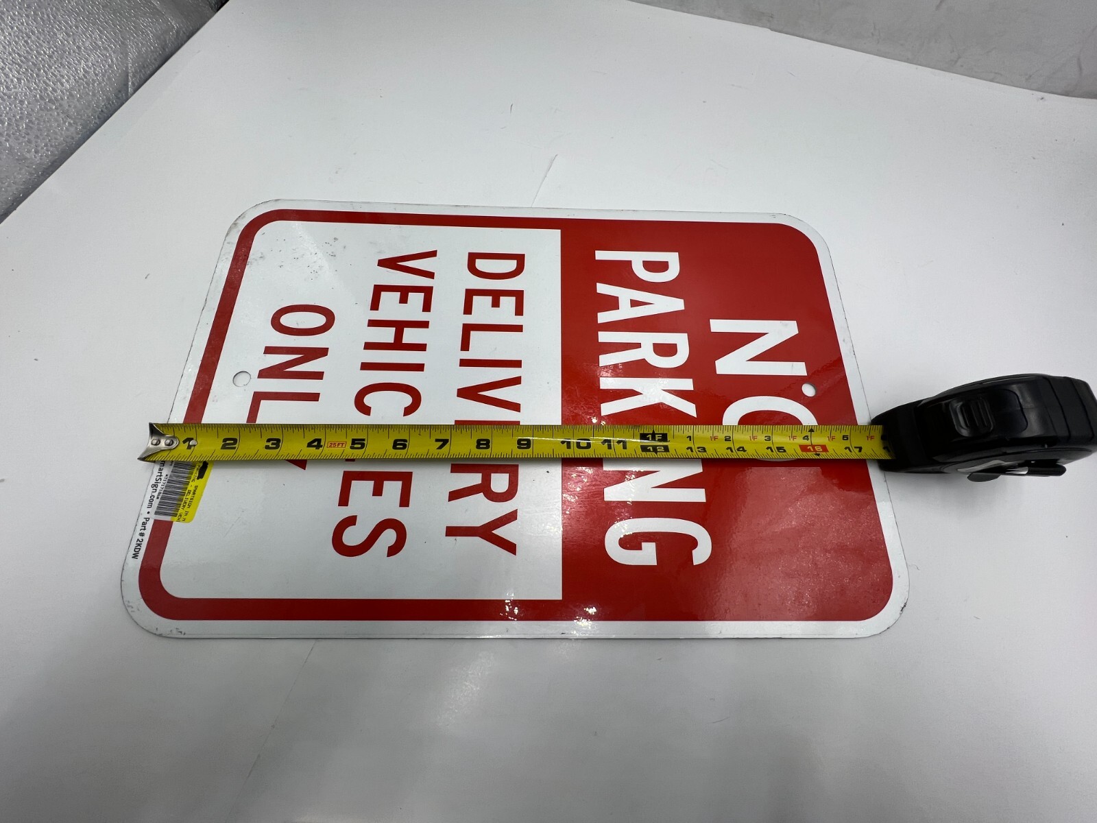 SmartSign 2KDW No Parking Delivery Vehicles Only Sign 12&Prime; x 18&Prime; Aluminum