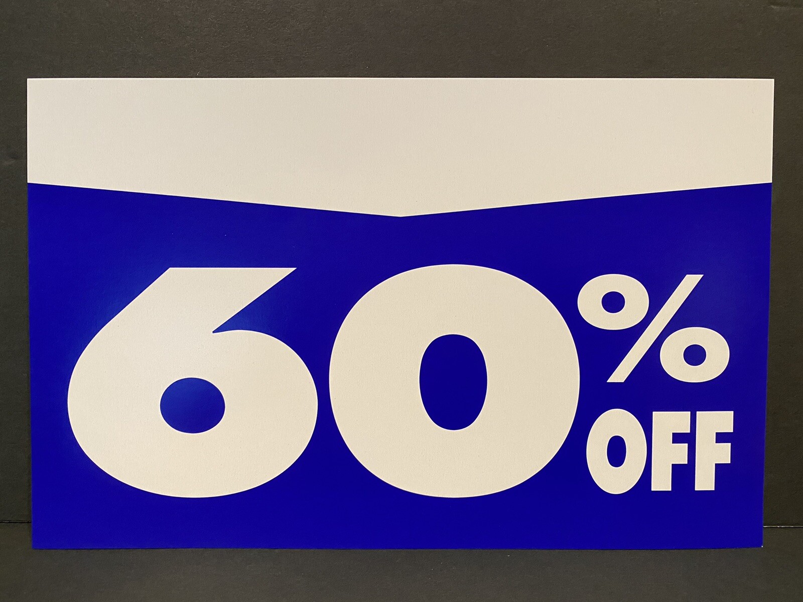Multi Pack 10 Discount Off Signs 10 60% Off Signs SAVE 60% OFF STORE SALE SIGNS