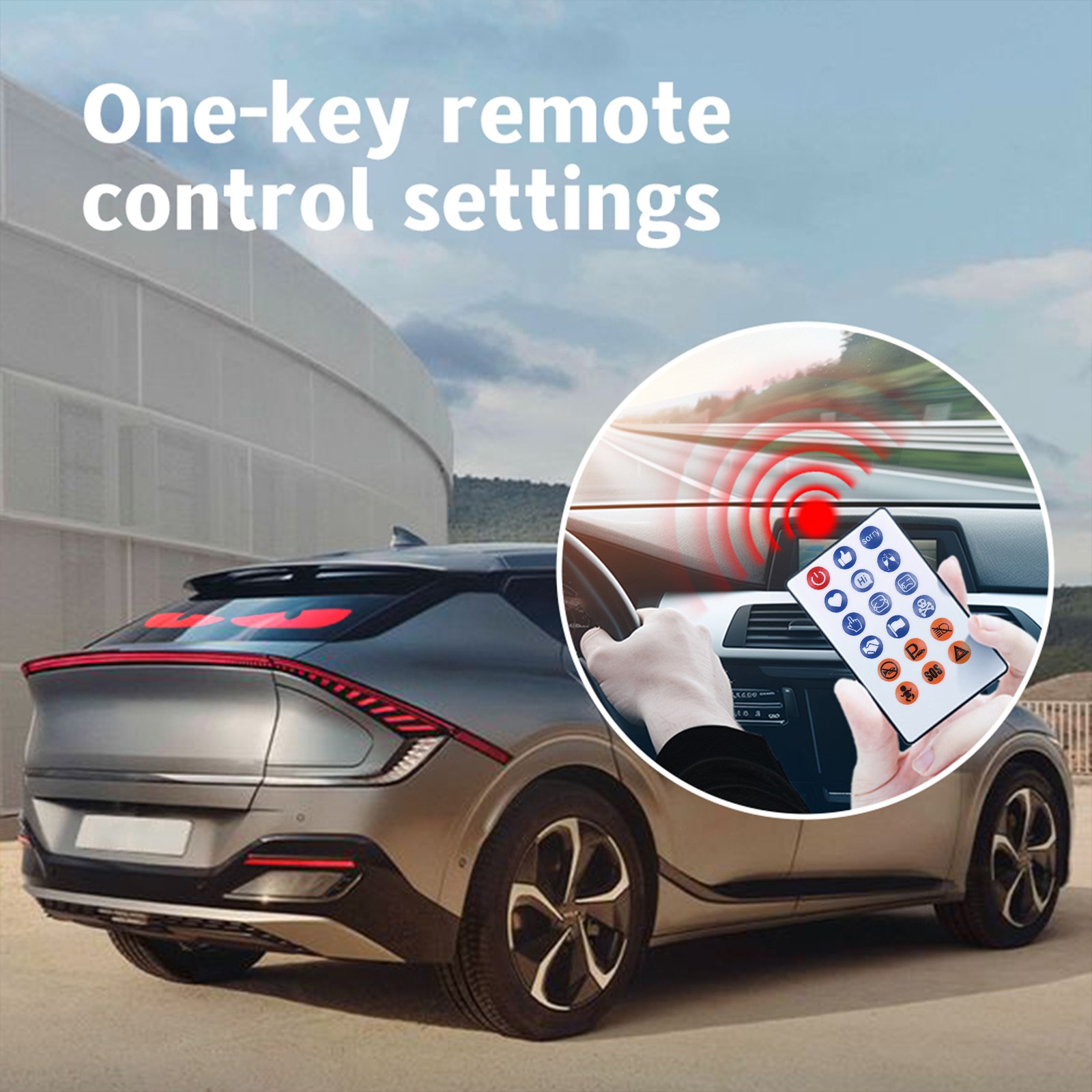 2-DIY Eyes Light For Windshield With Remote And APP Control BT Connect