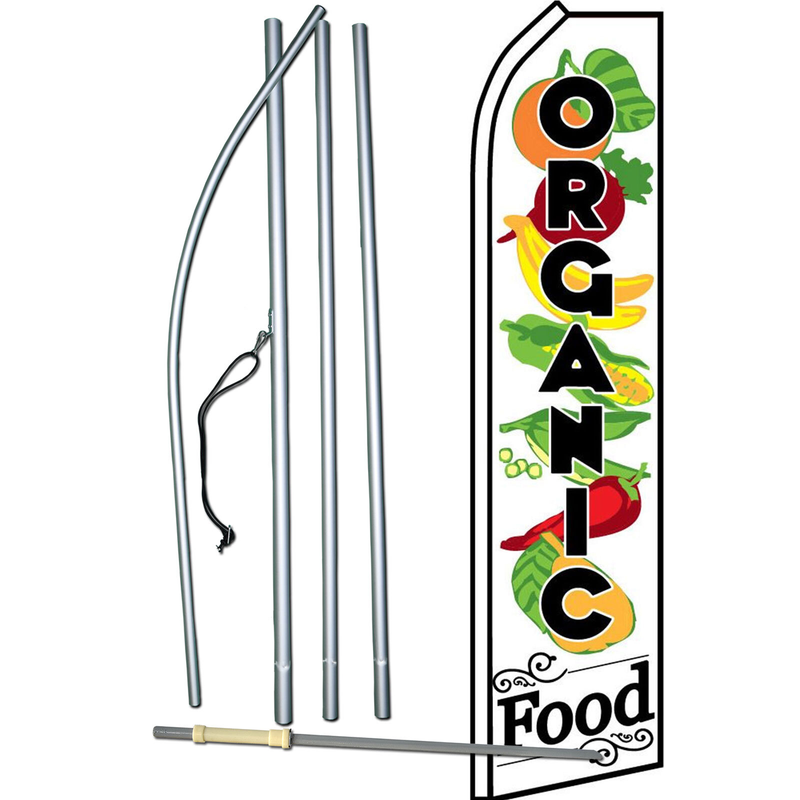 Organic Food Swooper Flag Kit