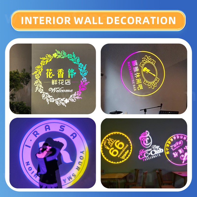 50W Automatic Color Changing Professional Gobo Projector Store Logo Projection