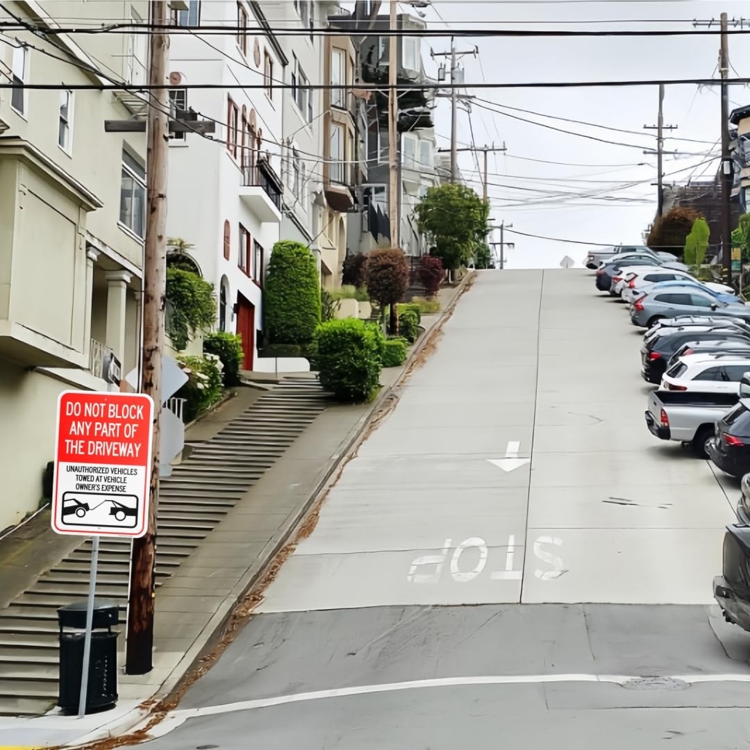 18×12 Inch Large Do Not Block Any Part Of The Driveway Unauthorized Vehicles