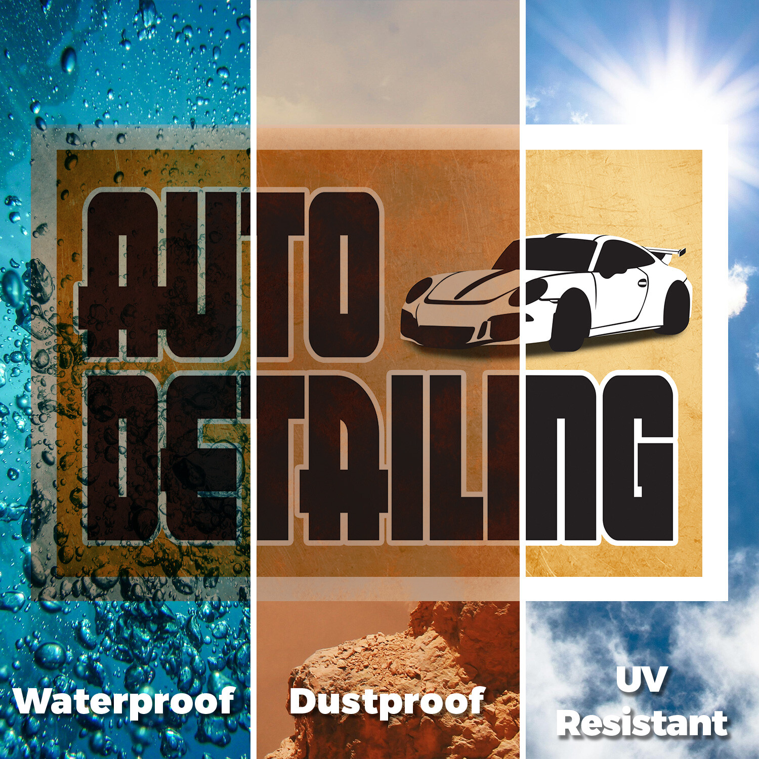 Auto Detailing Yard Sign Professional Cleaning Services, Car Waxing, Polishing