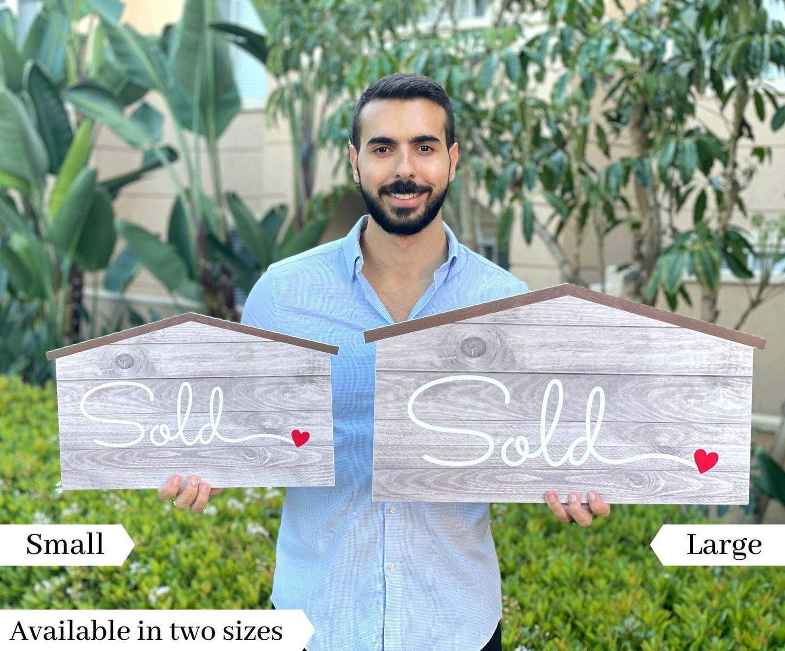 House Shaped Real Estate Prop Sign Small (17 inch) Small (17 inch)