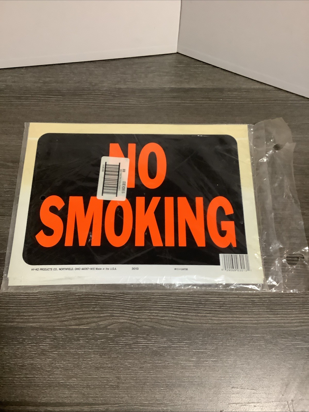 Hy-Ko™ No Smoking Sign 8.5&Prime; x 12.5&Prime; (10 pcs.) NOS